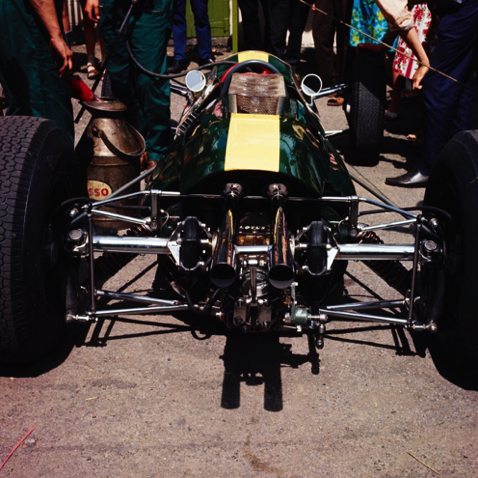 L'arrière train de la Lotus 25 à Spa
© J.C Martha